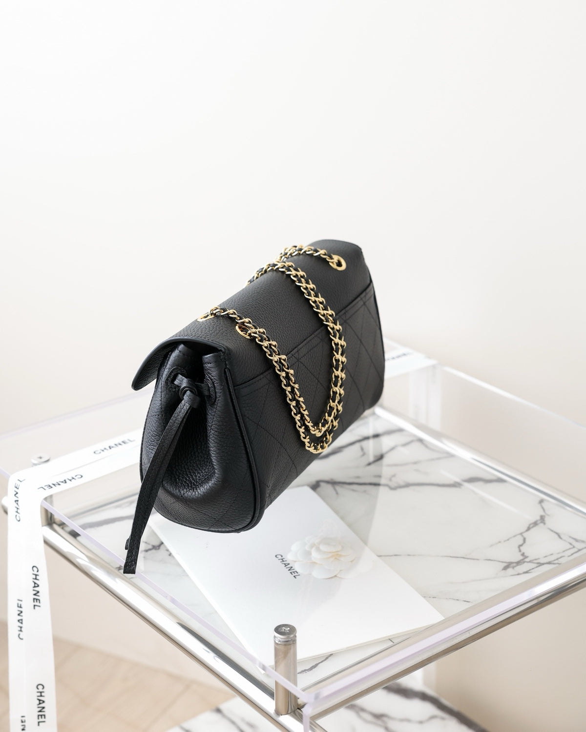 Chanel Large Shopping Bag – Black Grained Calfskin & Gold-Tone Metal – Spring-Summer 2026 Chanel