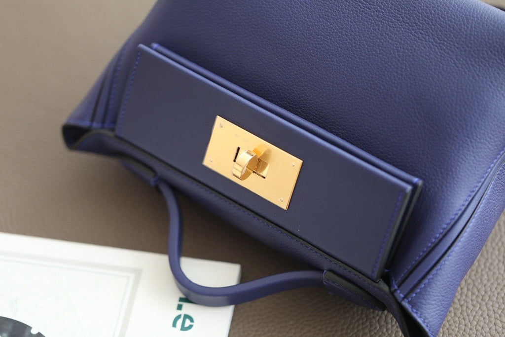 Hermès Mini 24/24 – 21 Bag M3 Blue Encre Evercolor/Swift leather