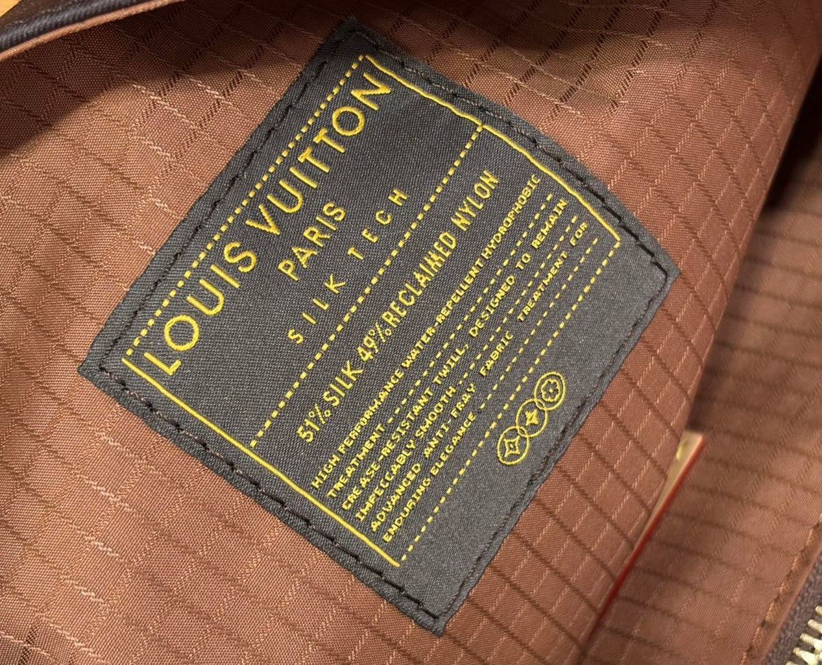 LV Jet Lag Bag MM - Silk Tech composition fabric tag