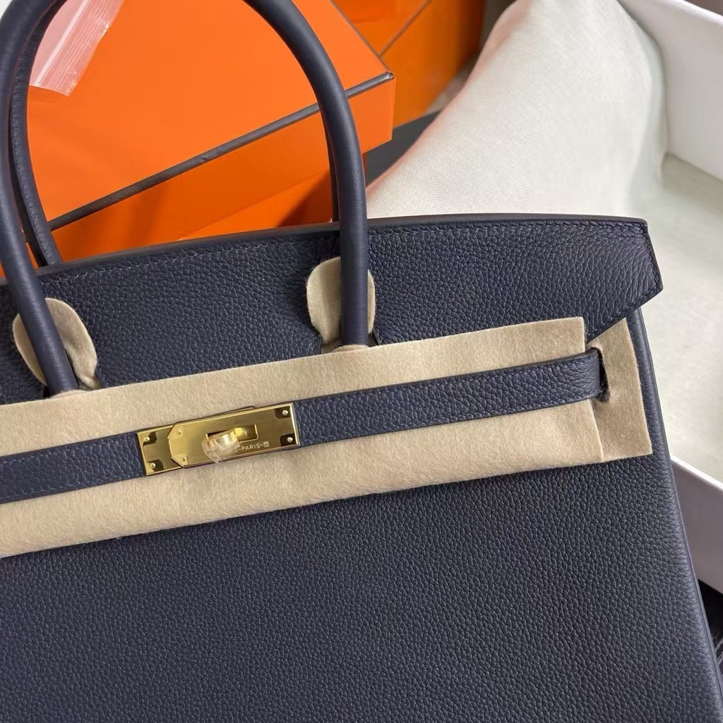 Hermès Birkin 35 cm Blue Nuit Togo Leather Gold Hardware Hermes