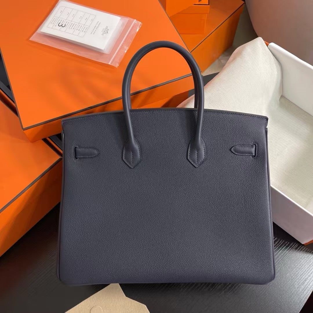 Hermès Birkin 35 cm Blue Nuit Togo Leather Gold Hardware Hermes
