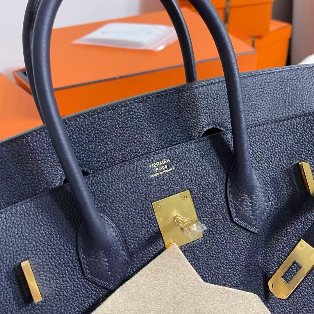 Hermès Birkin 35 cm Blue Nuit Togo Leather Gold Hardware Hermes