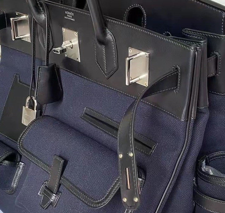 [Exclusive] Hermes Haut à Courroies 40 Cargo Bag Blue