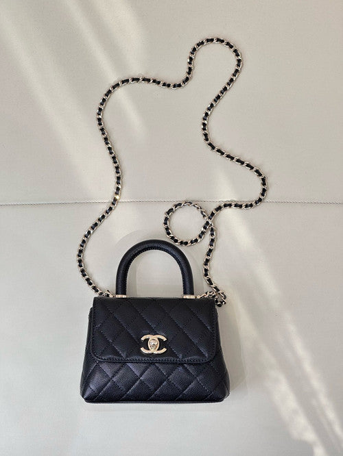 CHANEL MINI FLAP BAG WITH TOP HANDLE SS2024