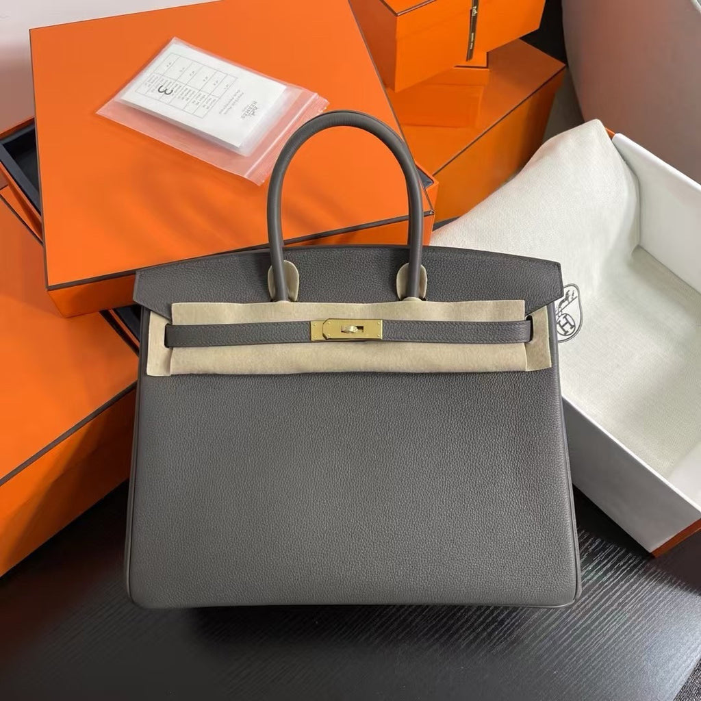 Hermès Birkin 35 cm Graphite Togo Leather Gold Hardware Hermes