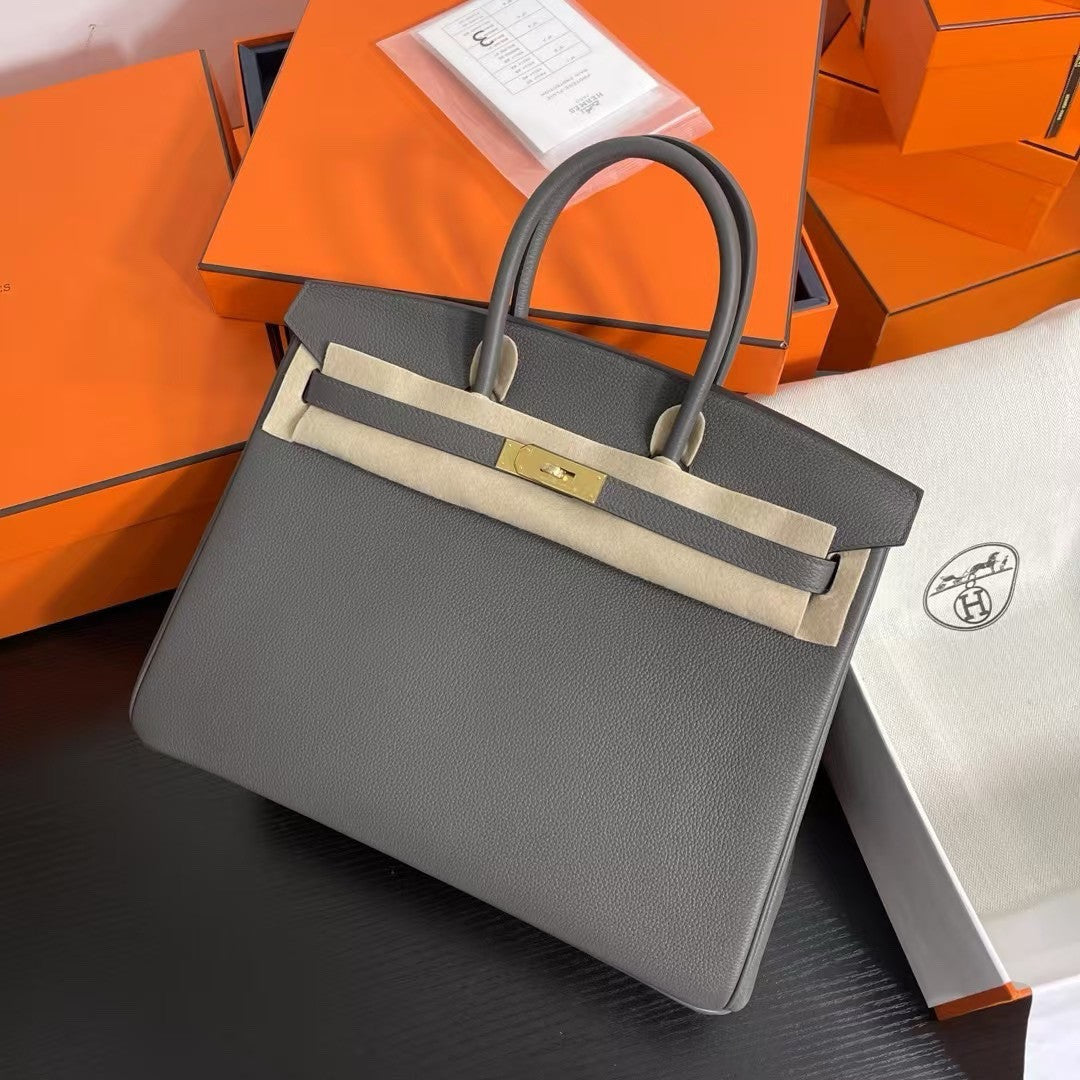 Hermès Birkin 35 cm Graphite Togo Leather Gold Hardware Hermes
