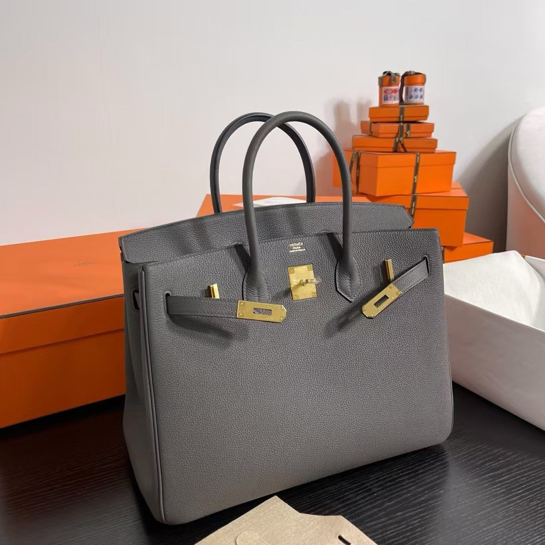 Hermès Birkin 35 cm Graphite Togo Leather Gold Hardware Hermes