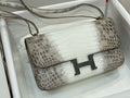 Hermès Constance 26 Himalaya Matte Niloticus Crocodile Palladium Hardware