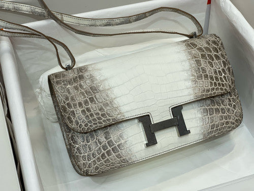 Hermès Constance 26 Himalaya Matte Niloticus Crocodile Palladium Hardware