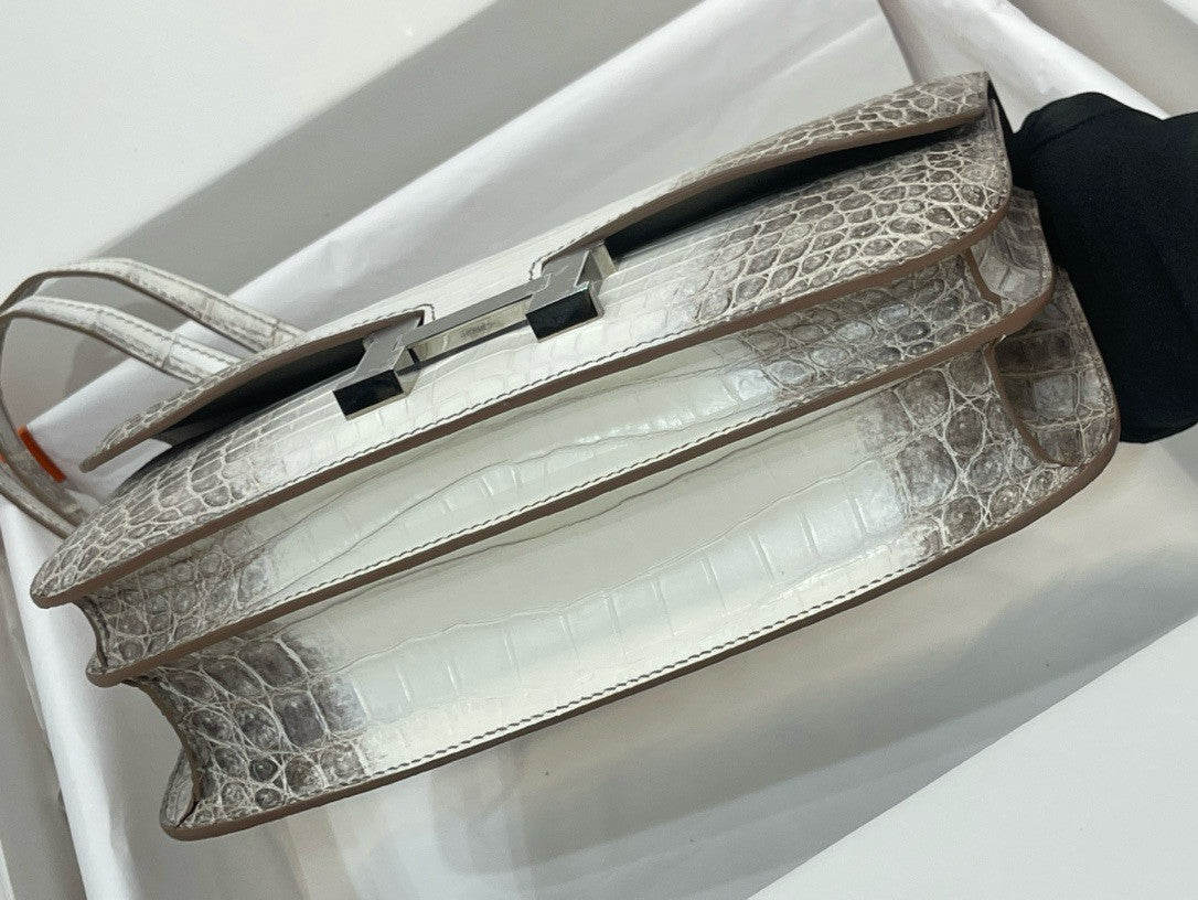 Hermès Constance 26 Himalaya Matte Niloticus Crocodile Palladium Hardware