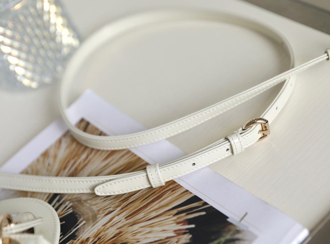 Christian Dior MICRO LADY DIOR BAG PATENT WHITE