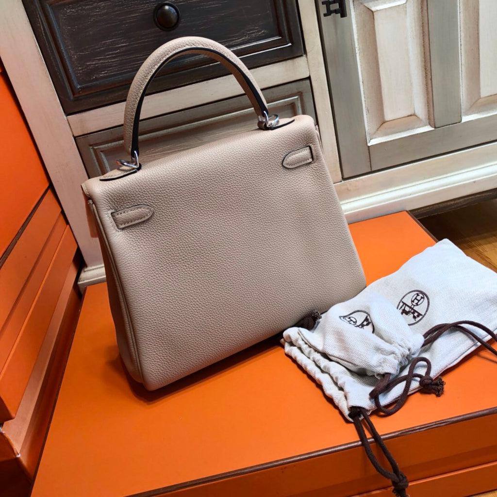 Hermès S2 Trench Kelly 25 Epsom Leather Palladium Hardware