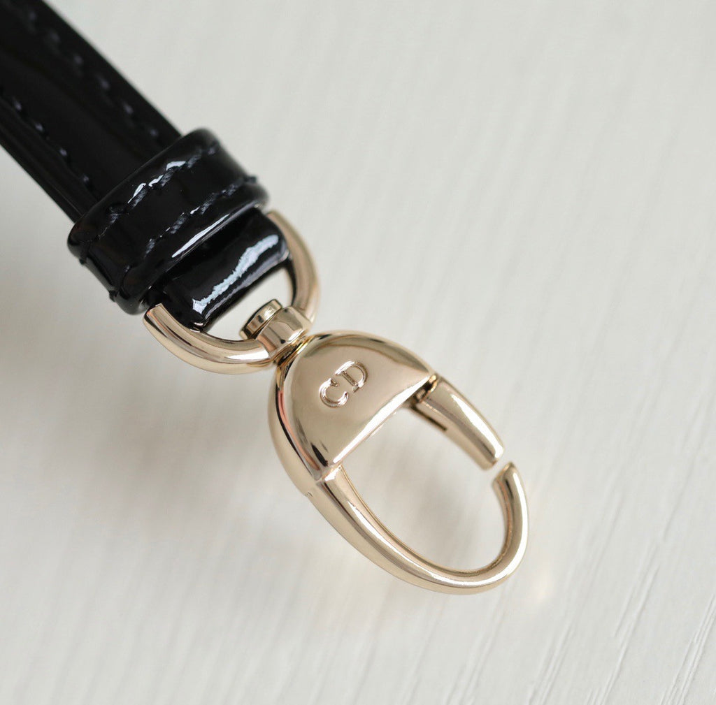 Christian Dior MICRO LADY DIOR BAG PATENT BLACK