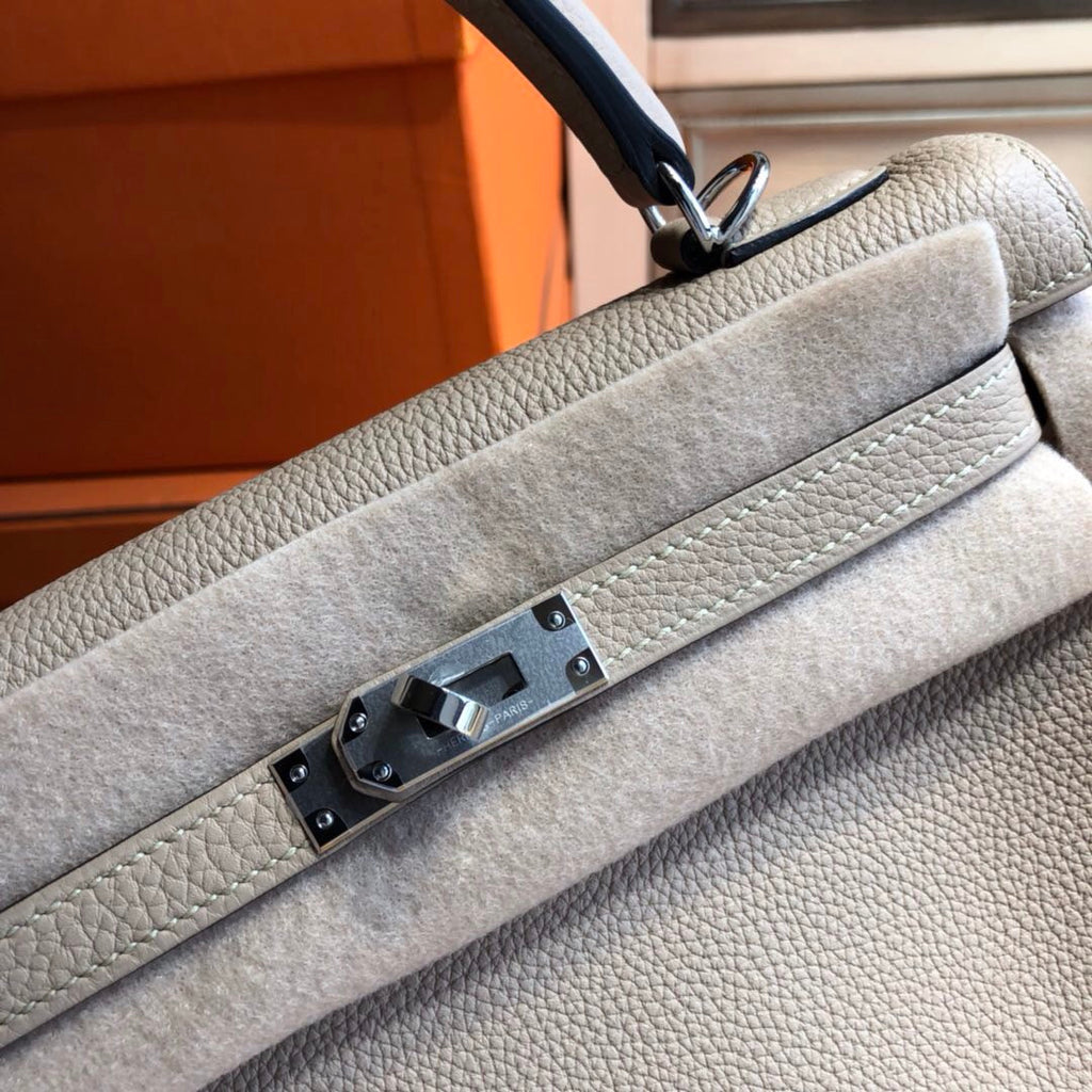 Hermès S2 Trench Kelly 25 Epsom Leather Palladium Hardware