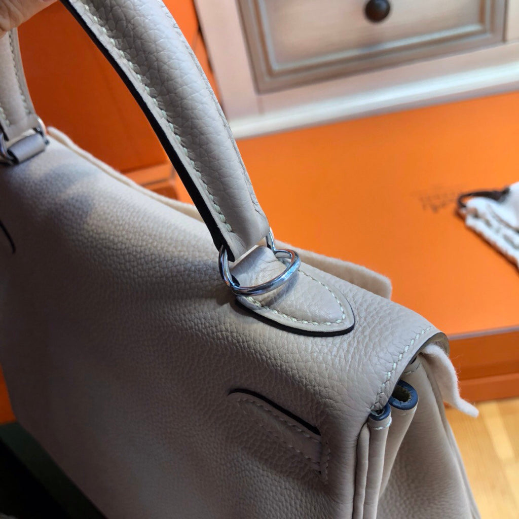 Hermès S2 Trench Kelly 25 Epsom Leather Palladium Hardware