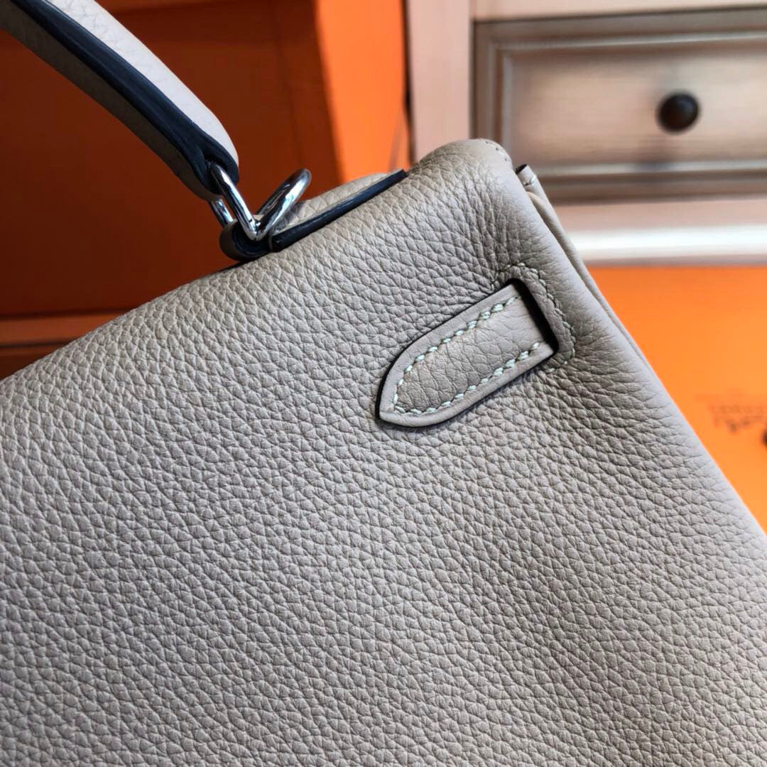 Hermès S2 Trench Kelly 25 Epsom Leather Palladium Hardware