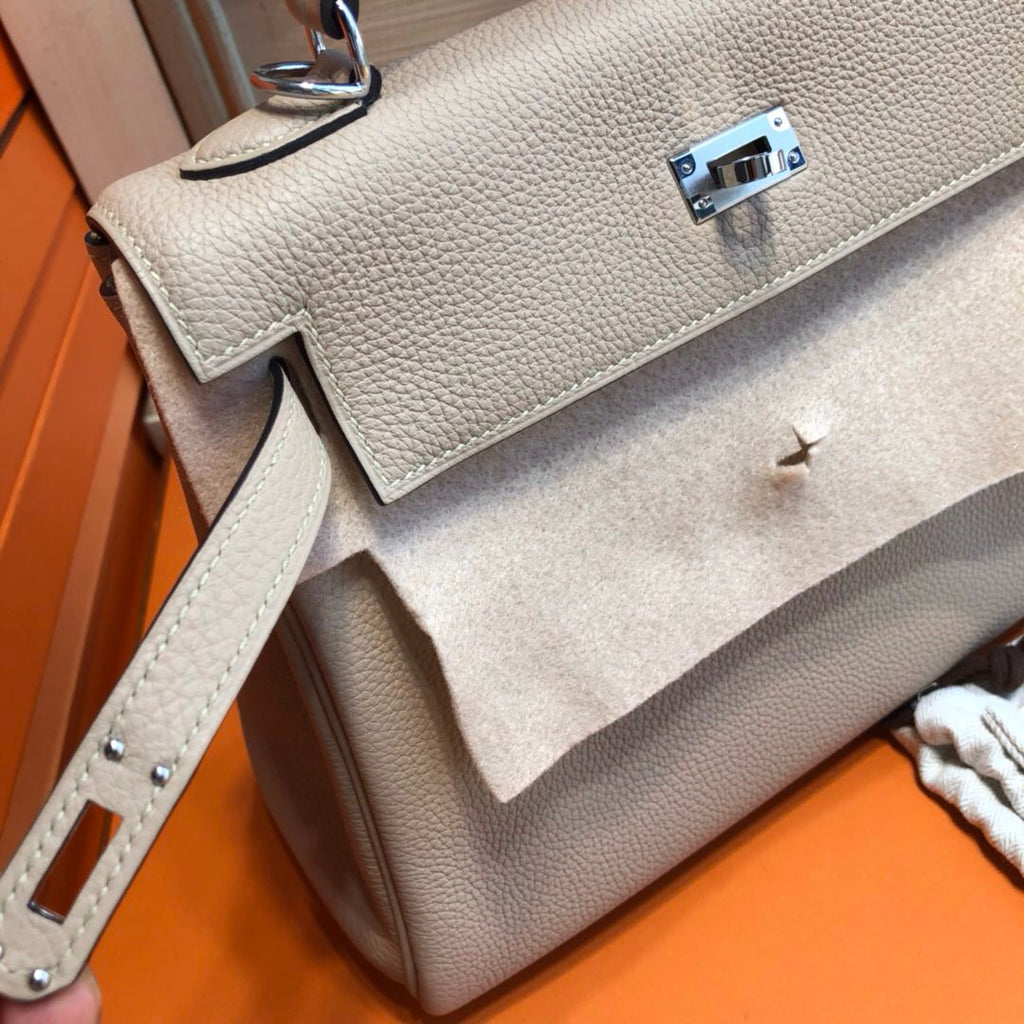 Hermès S2 Trench Kelly 25 Epsom Leather Palladium Hardware