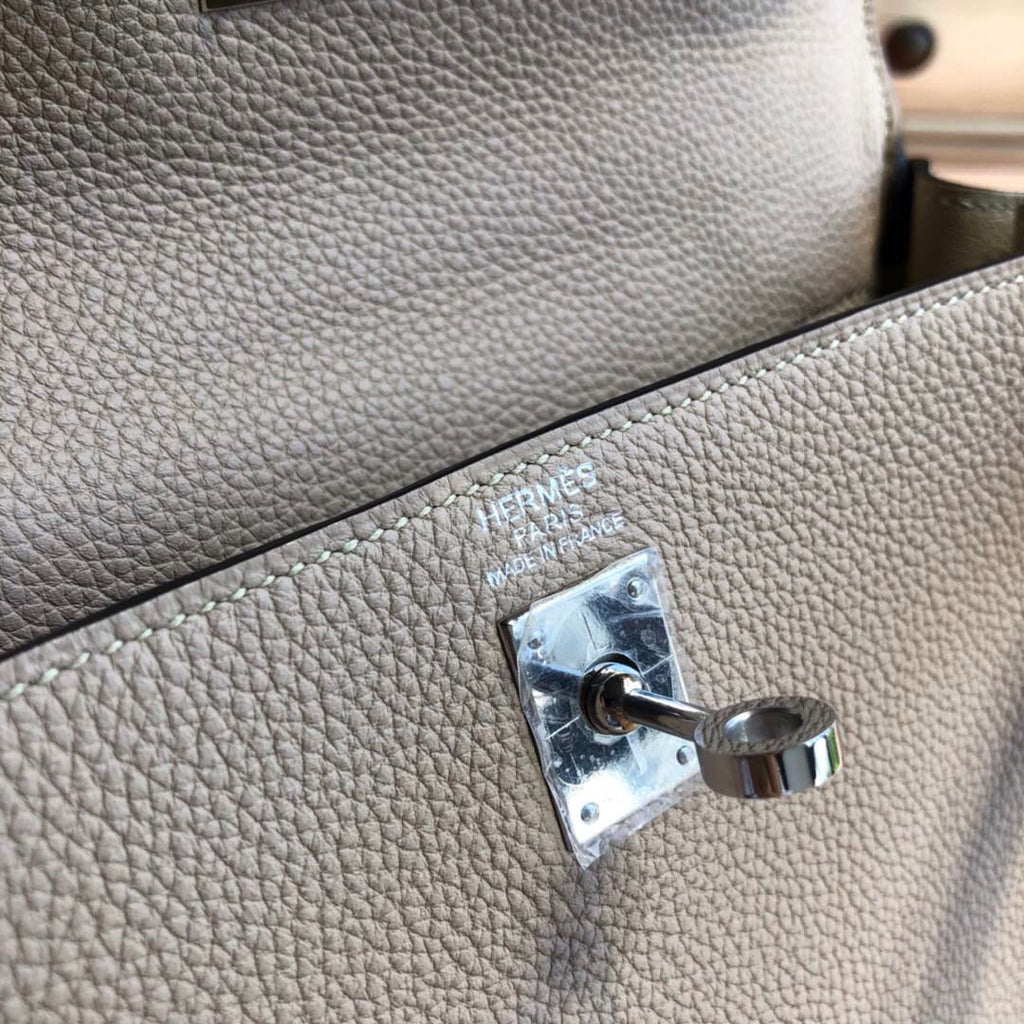 Hermès S2 Trench Kelly 25 Epsom Leather Palladium Hardware