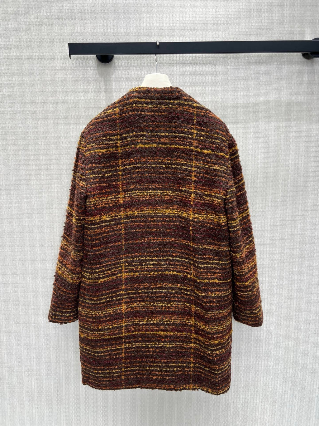 Loro Piana multicoloured bouclé wool coat — image 3