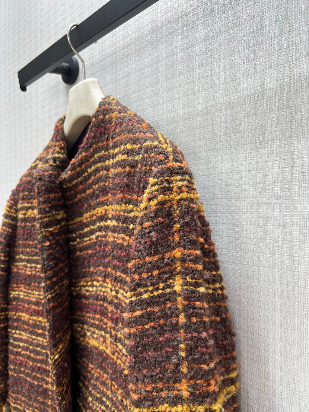 Loro Piana multicoloured bouclé wool coat — image 6