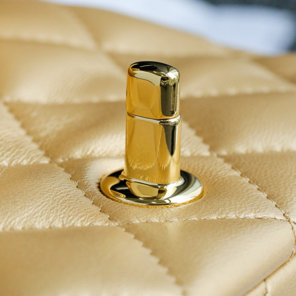 CHANEL MINI FLAP BAG WITH RESIN TOP HANDLE