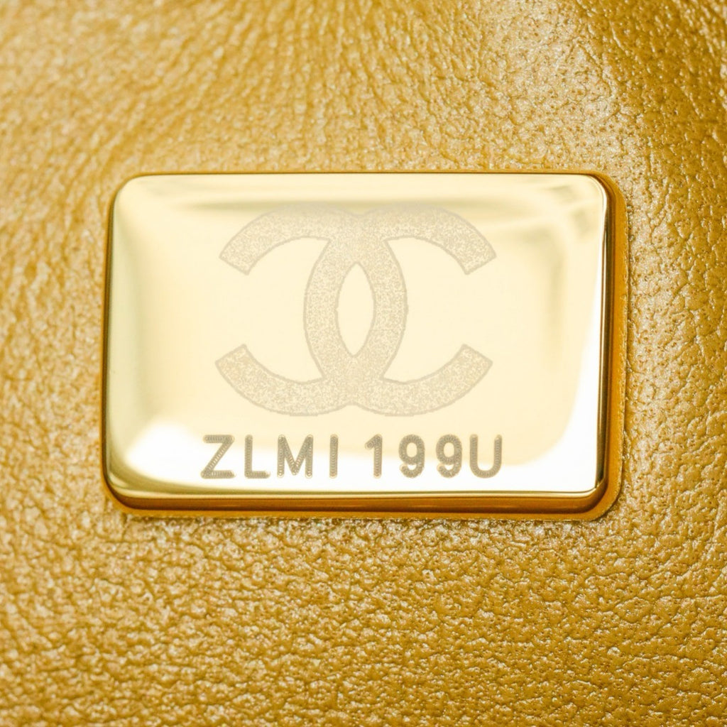 CHANEL MINI FLAP BAG WITH RESIN TOP HANDLE