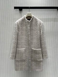 Loro Piana cream bouclé wool coat — image 1