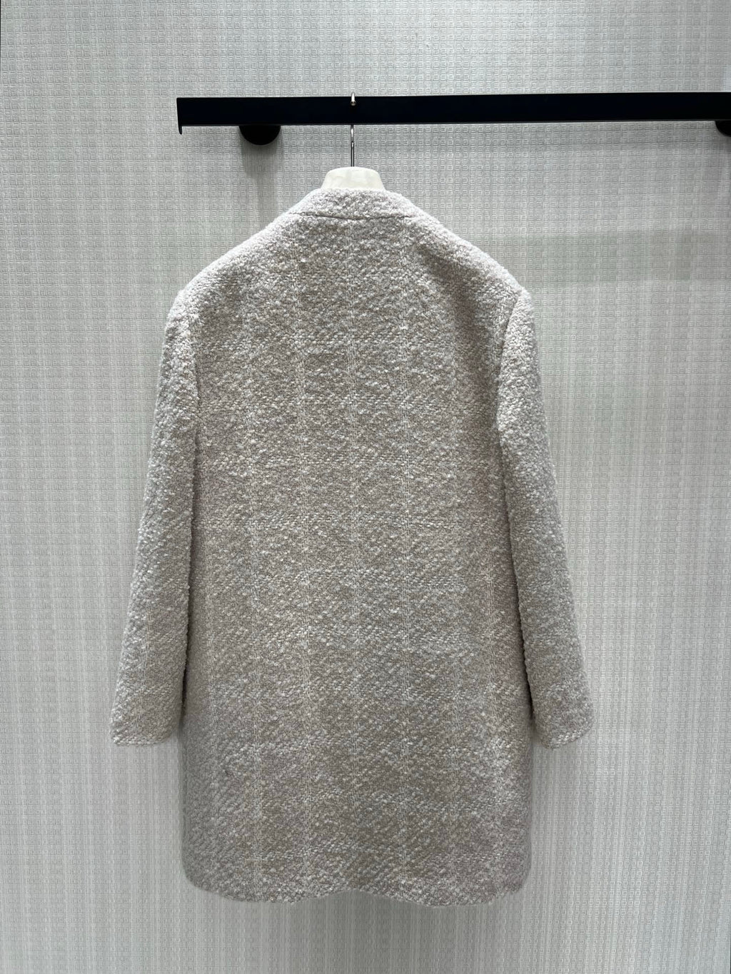 Loro Piana cream bouclé wool coat — image 3