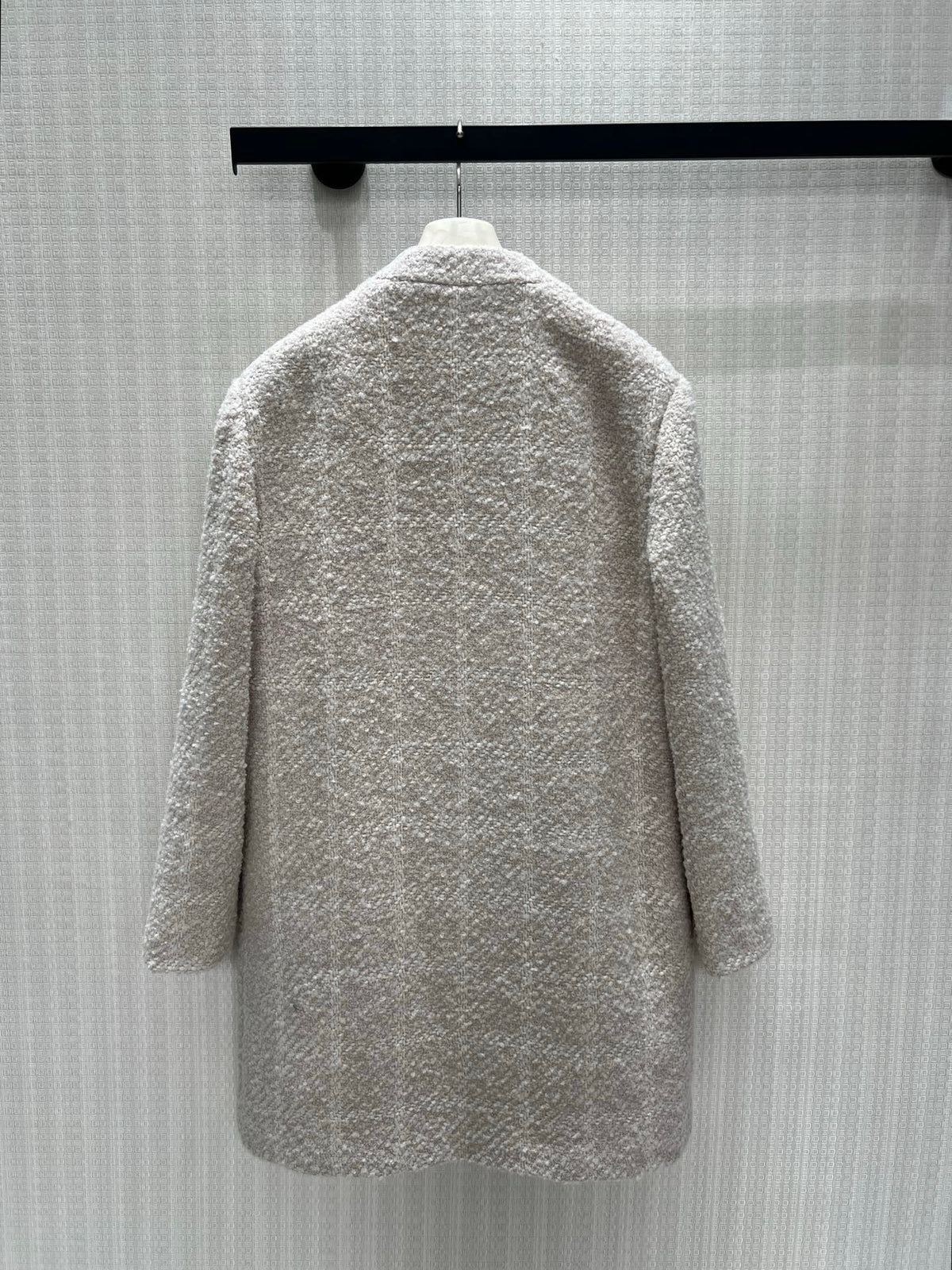 Loro Piana cream bouclé wool coat — image 3