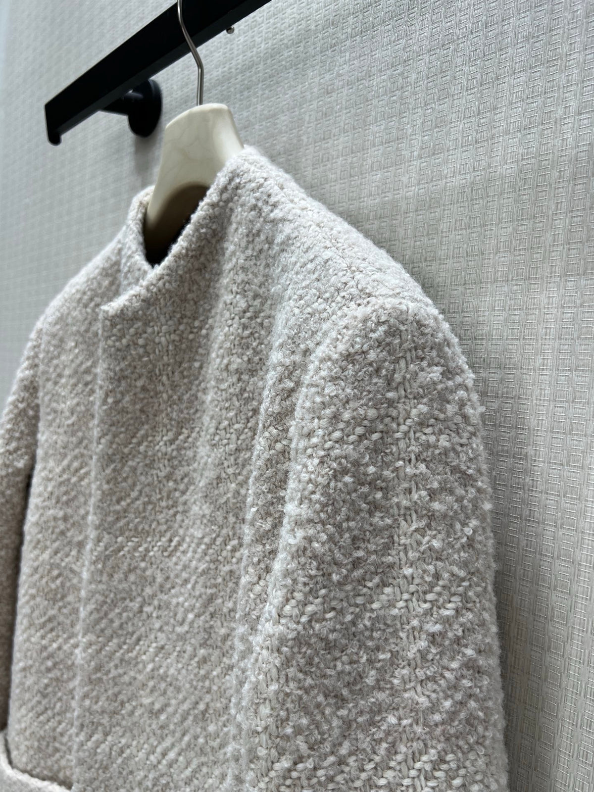 Loro Piana cream bouclé wool coat — image 6