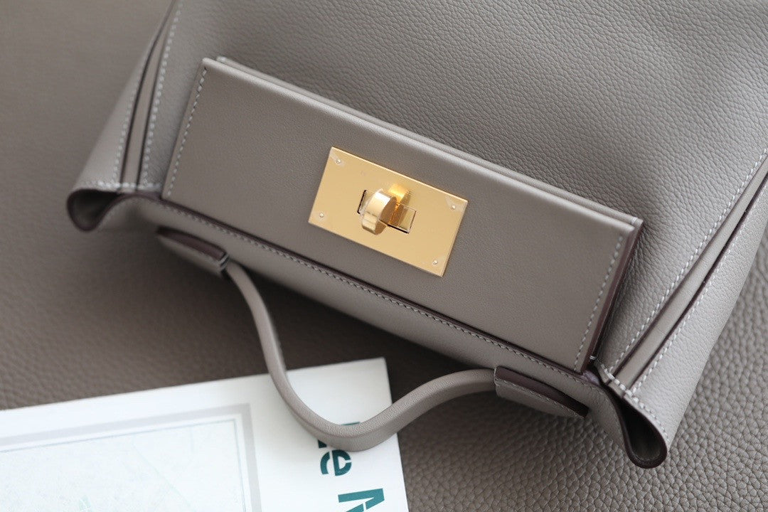 Hermès Mini 24/24 – 21 Bag M8 GRIS ASPHALT Evercolor/Swift leather