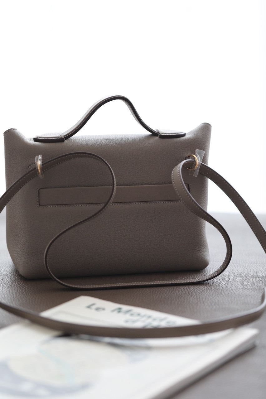 Hermès Mini 24/24 – 21 Bag M8 GRIS ASPHALT Evercolor/Swift leather