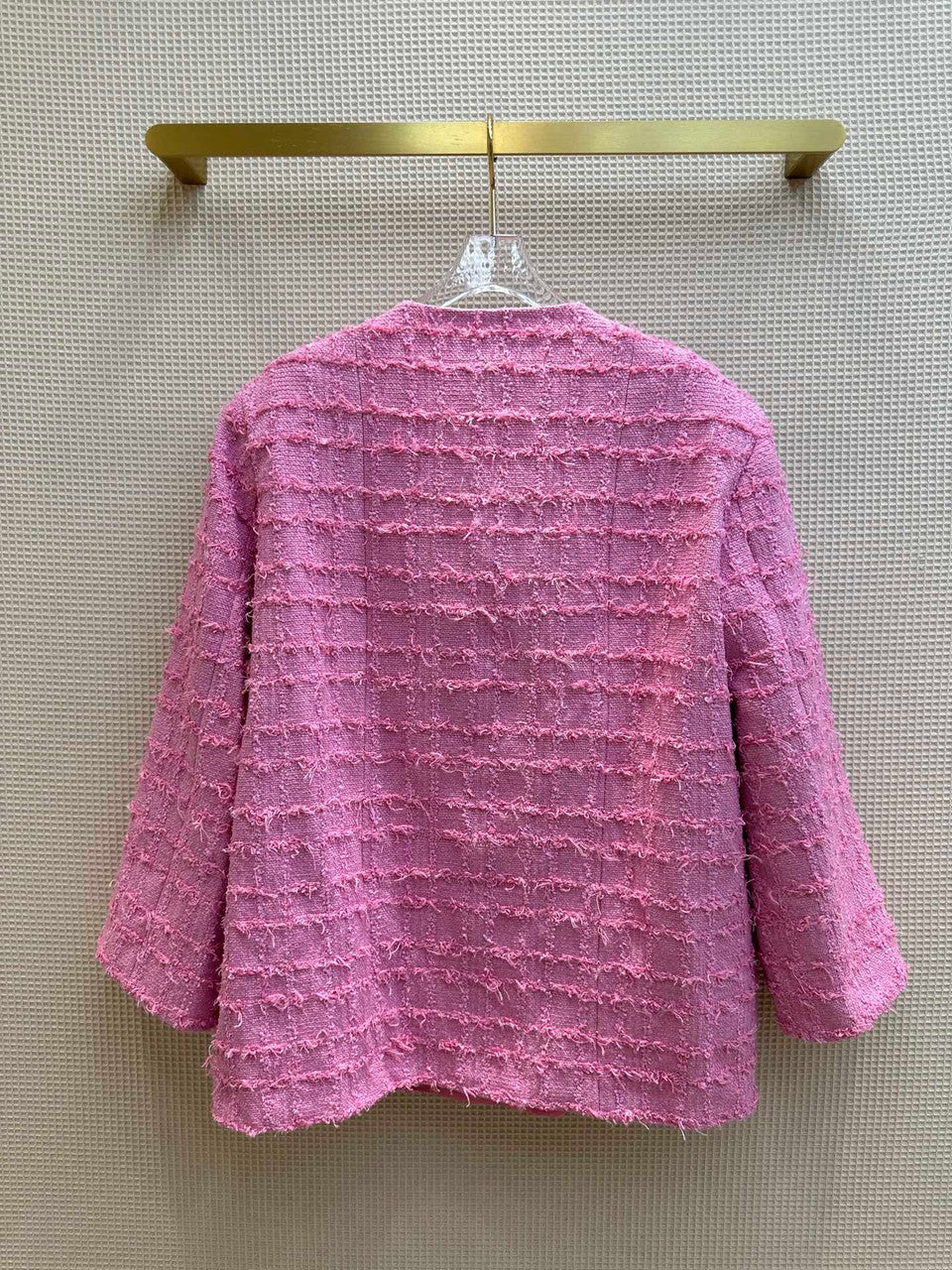 Chanel JACKET DARK PINK Cotton Tweed JACKET