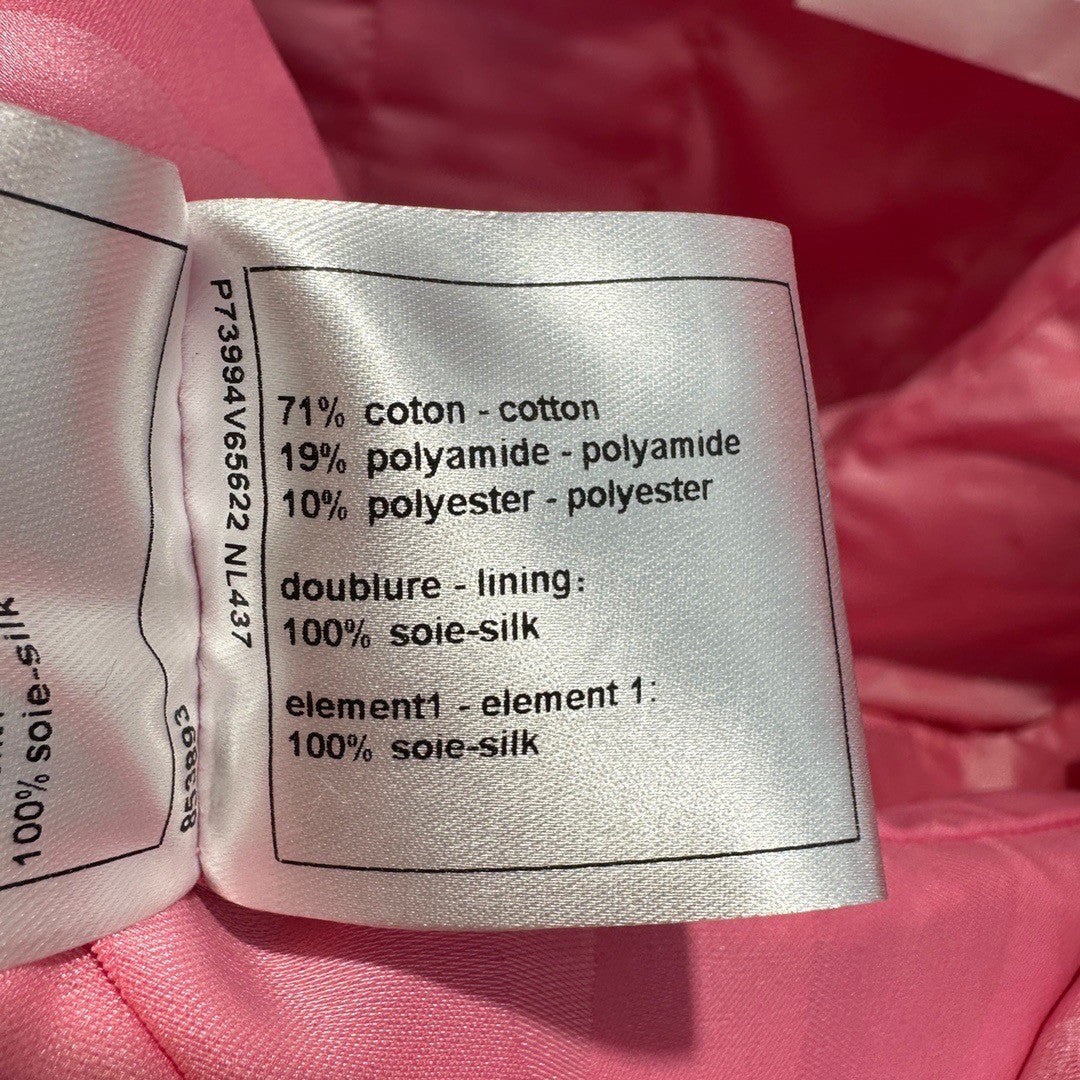 Chanel JACKET DARK PINK Cotton Tweed JACKET
