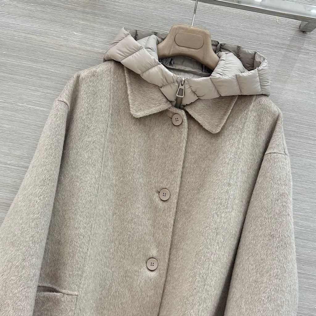 Loro Piana oatmeal taupe coat