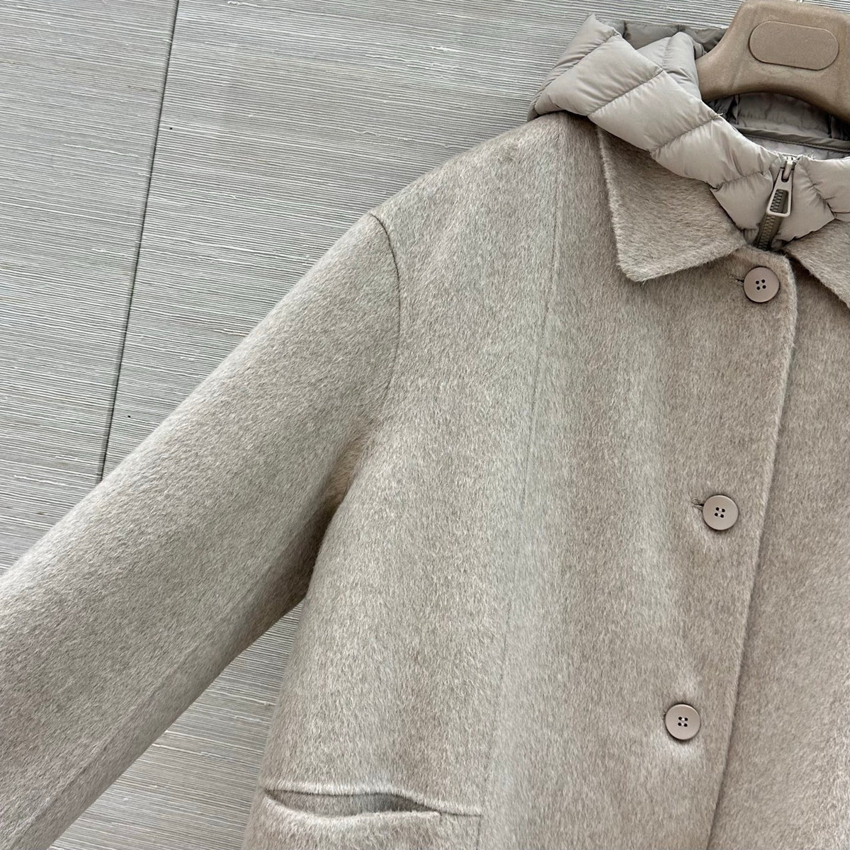 Loro Piana oatmeal taupe coat