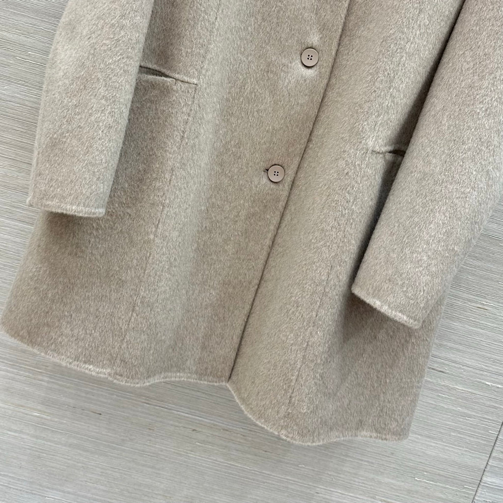 Loro Piana oatmeal taupe coat