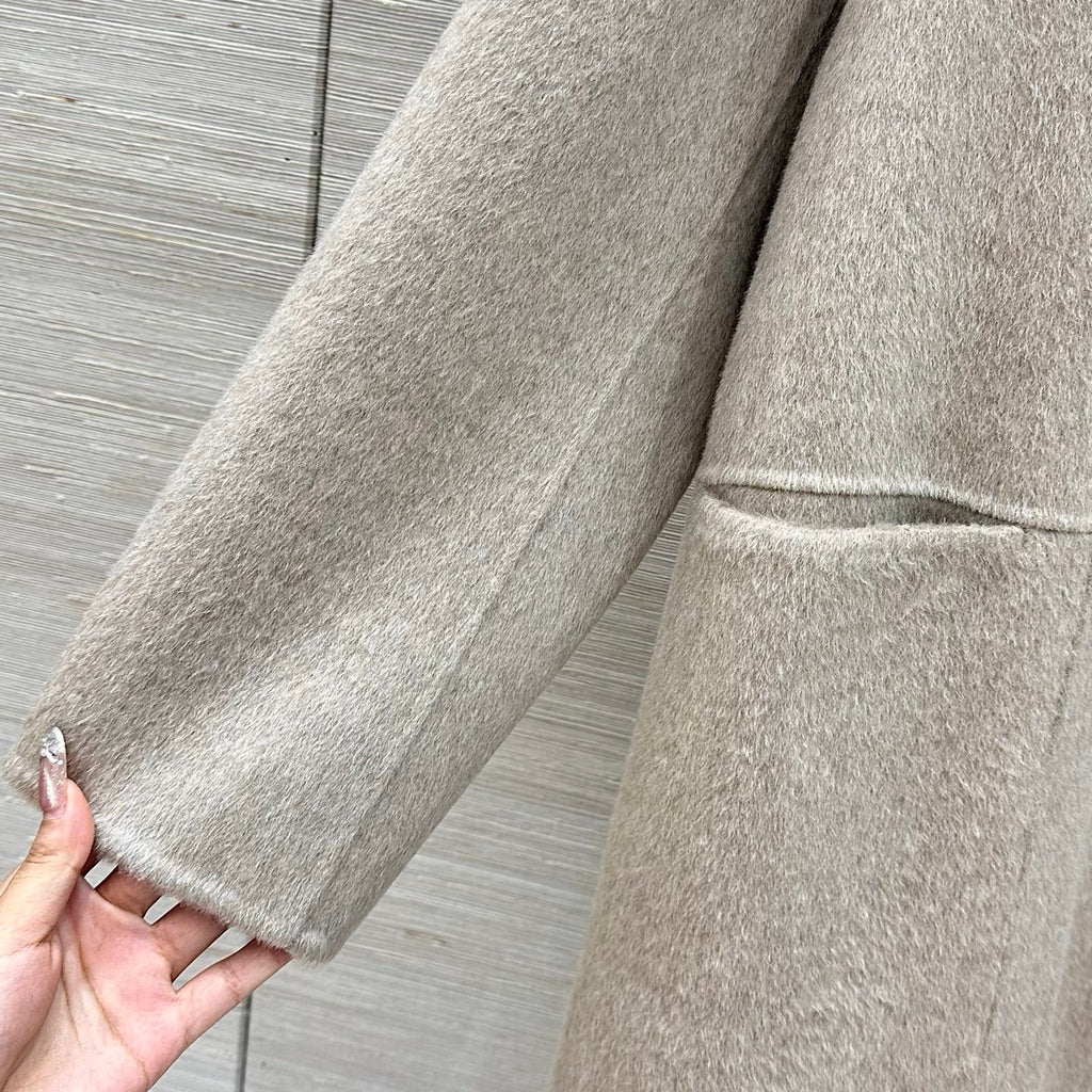 Loro Piana oatmeal taupe coat