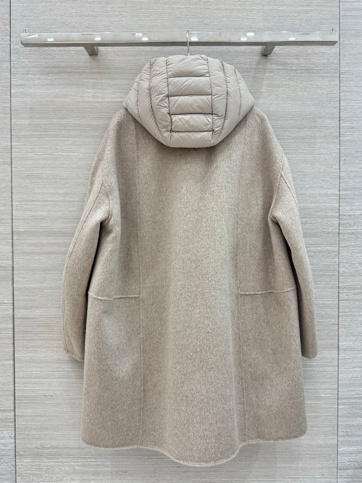 Loro Piana oatmeal taupe coat