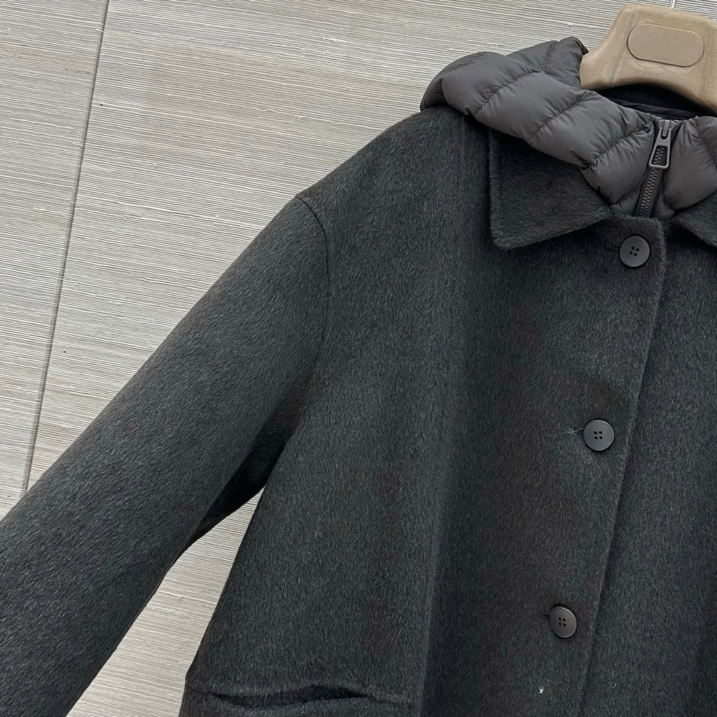 Loro Piana charcoal grey modular coat