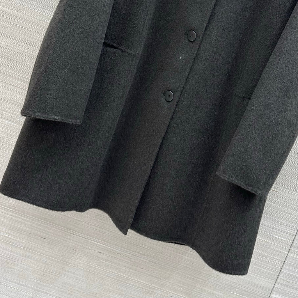 Loro Piana charcoal grey modular coat