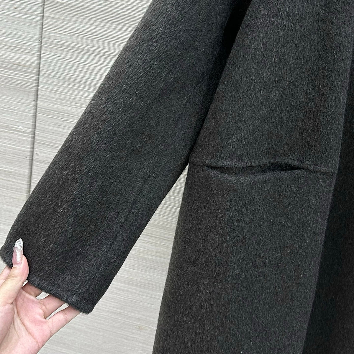 Loro Piana charcoal grey modular coat