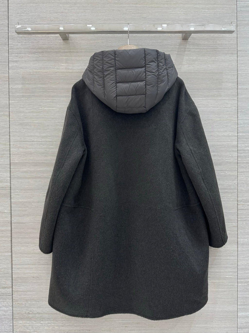 Loro Piana charcoal grey modular coat