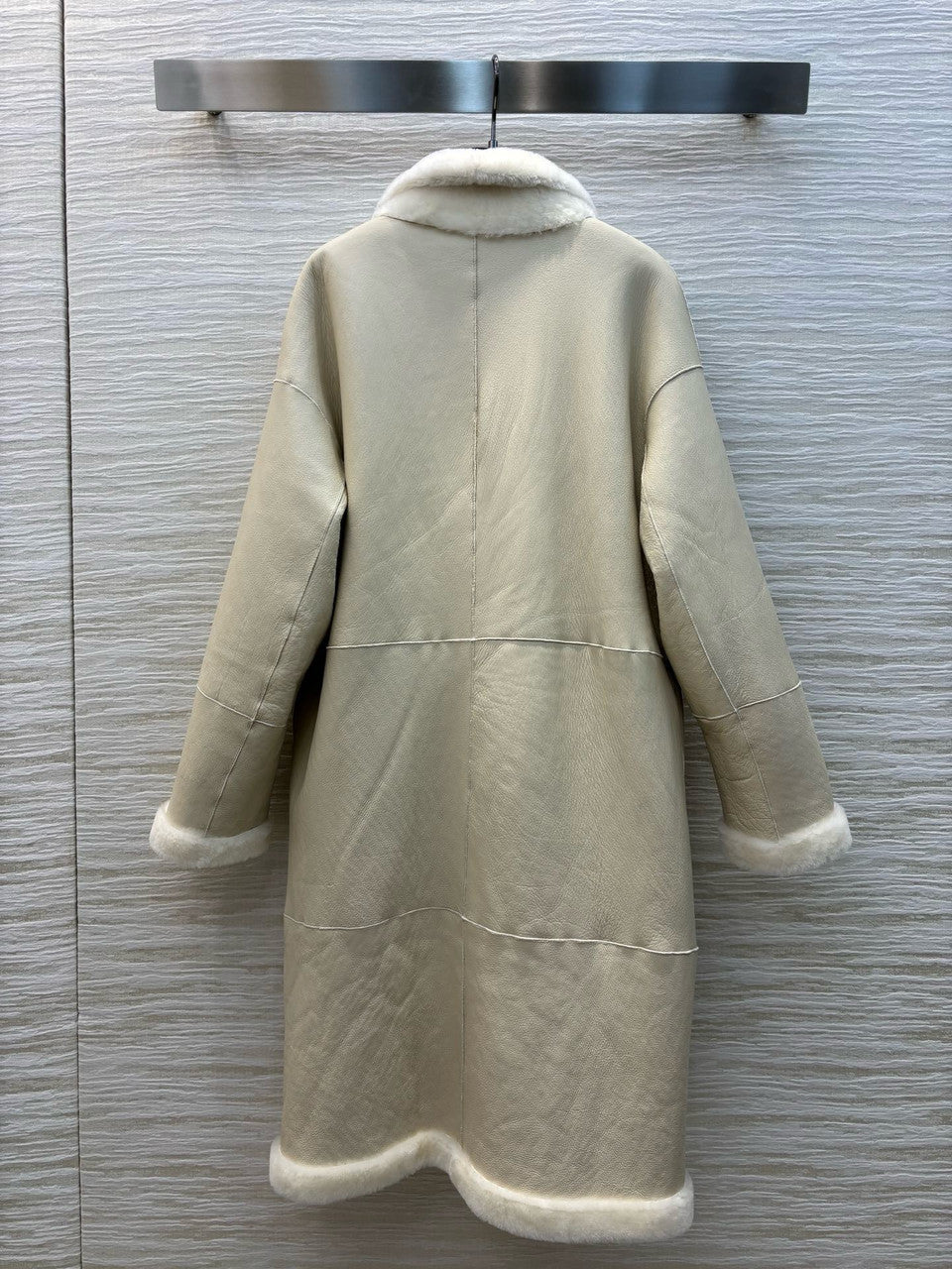 Brunello Cucinelli Reversible shearling coat with Precious patch