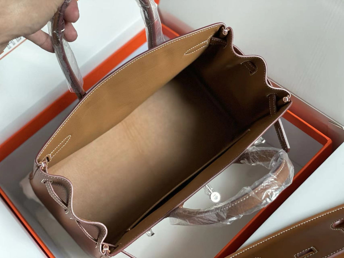 Hermès 3 En 1 Birkin 30 Gold Barenia Faubourg and Toile with Palladium Hardware