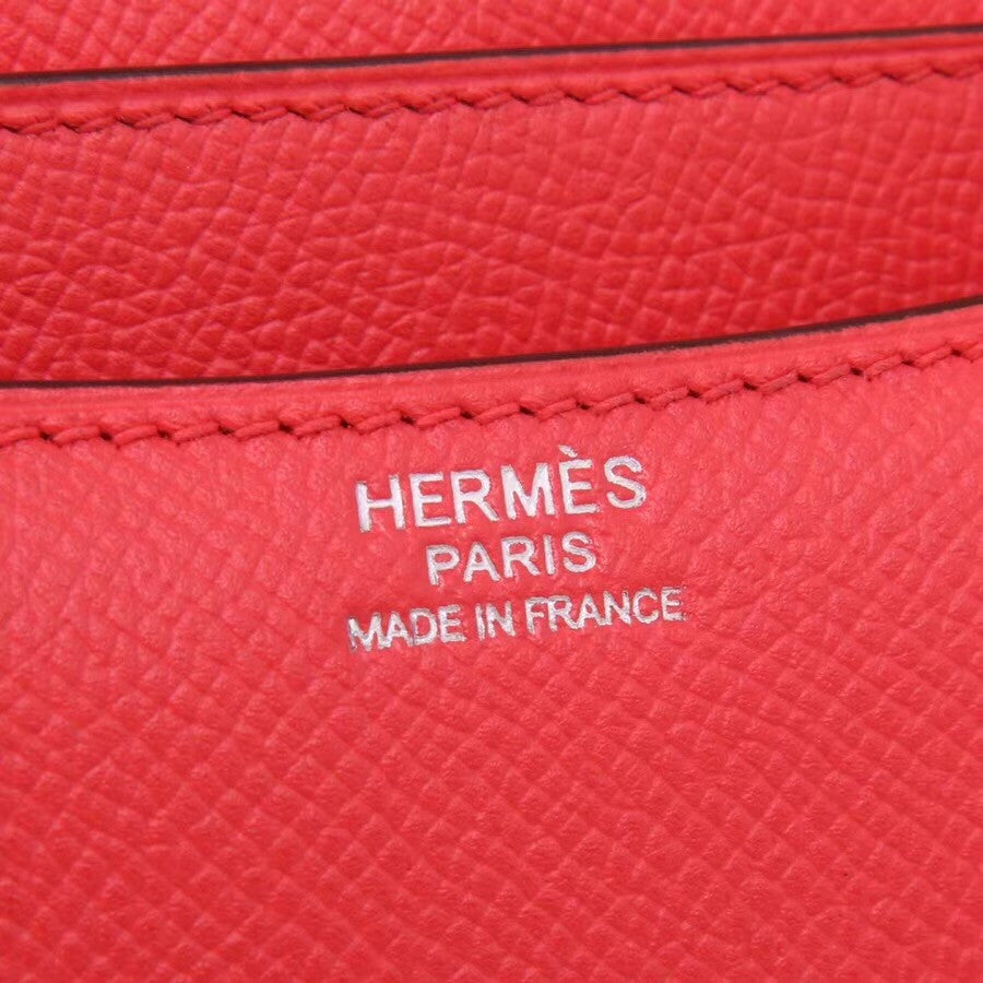 Hermes Geranium Constance Epsom leather 18cm Palladium Hardware