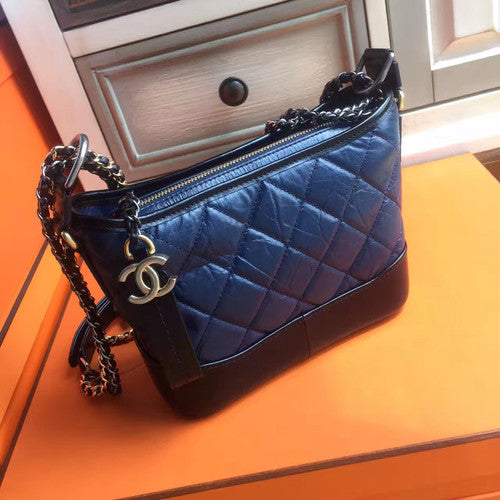 Chanel's Gabrielle Small Hobo Bag Black/Blue