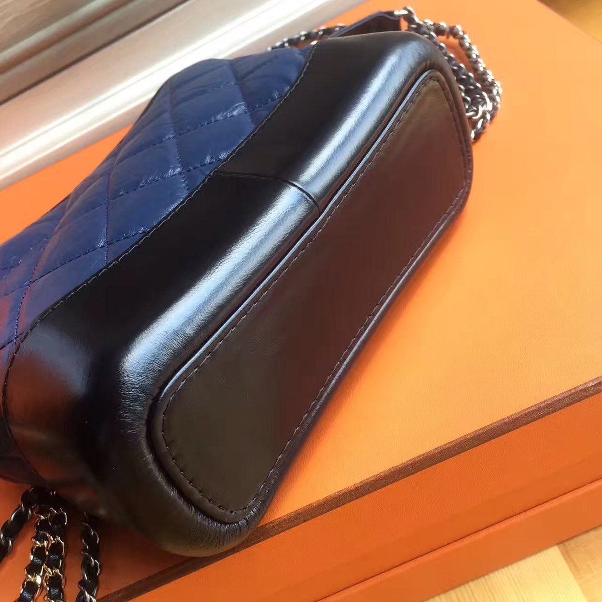 Chanel's Gabrielle Small Hobo Bag Black/Blue