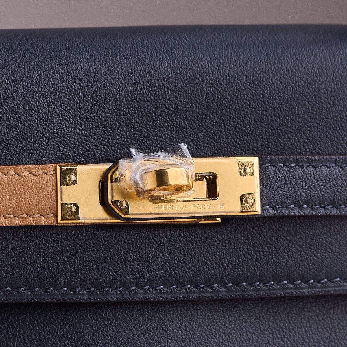 Hermes Colormatic Kelly 28 Bleu Nuit Swift Calfskin Palladium Hardware