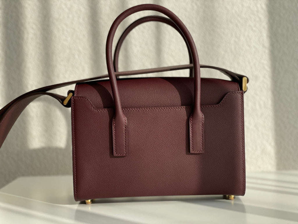 HERMES New Drag 22 Bag Bordeaux